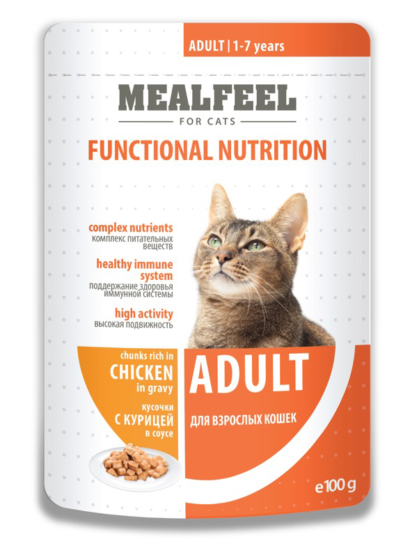MEALFEEL влажный корм для взрослых кошек