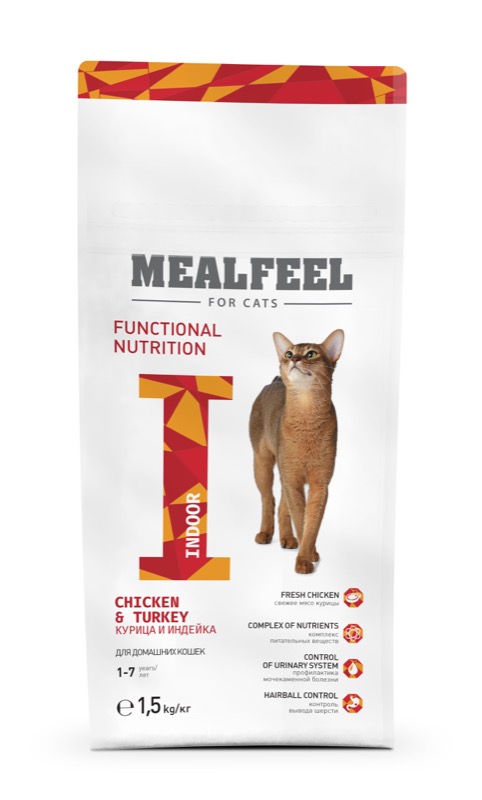 MEALFEEL сухой корм для взрослых домашних кошек