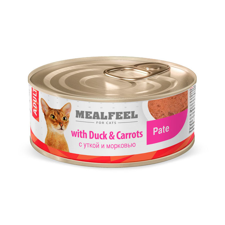 MEALFEEL полнорационный консервированный корм для взрослых кошек