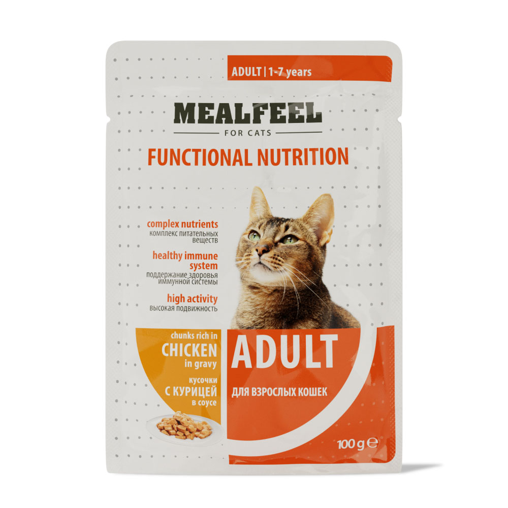 MEALFEEL влажный корм для взрослых кошек
