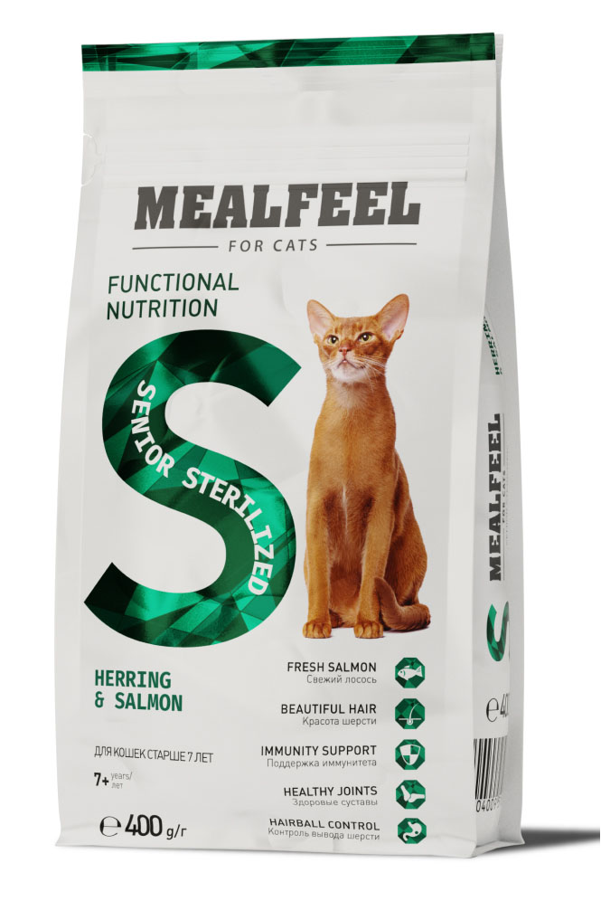 MEALFEEL сухой корм для стерилизованных кошек и кастрированных котов